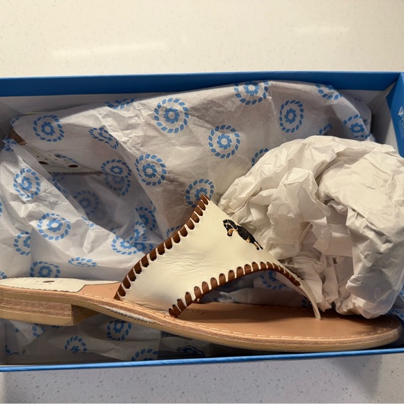 Jack Rogers Bone Mocha Dachshund Sandals - Picture 2 of 3